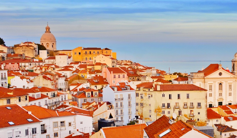 Landscape of Lisbon.