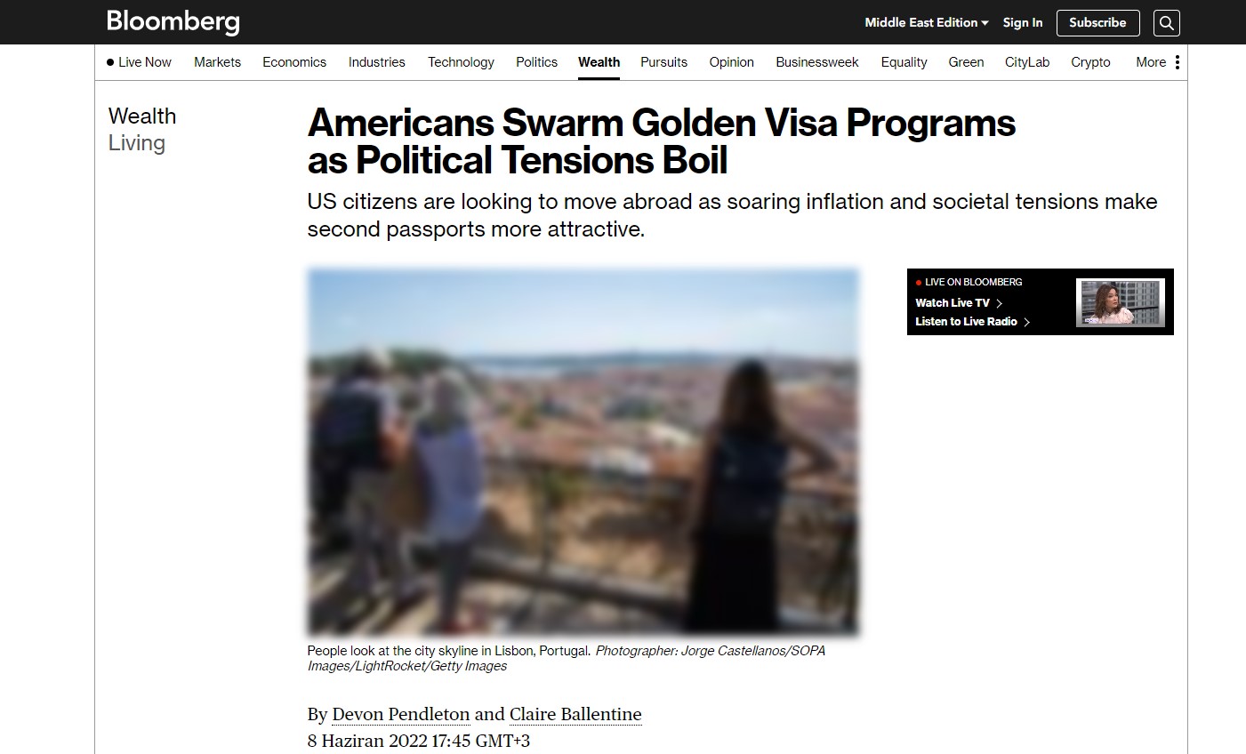 Siyasi Tansiyon Yükselirken Amerikalılar Golden Visa Programlarına İlgi Gösteriyor