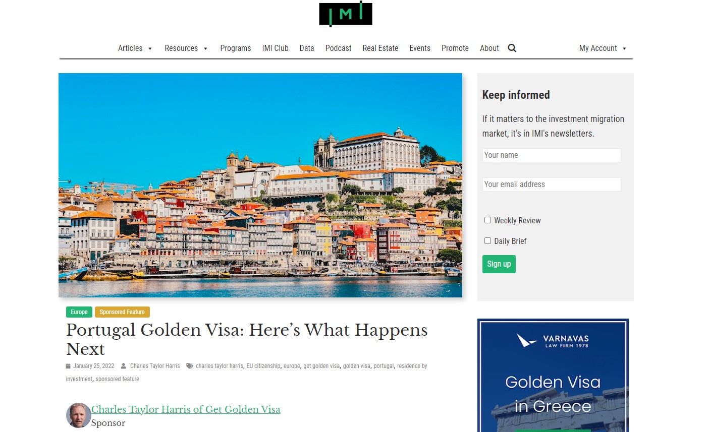 Portekiz Golden Visa: Peki Şimdi Ne Olacak?