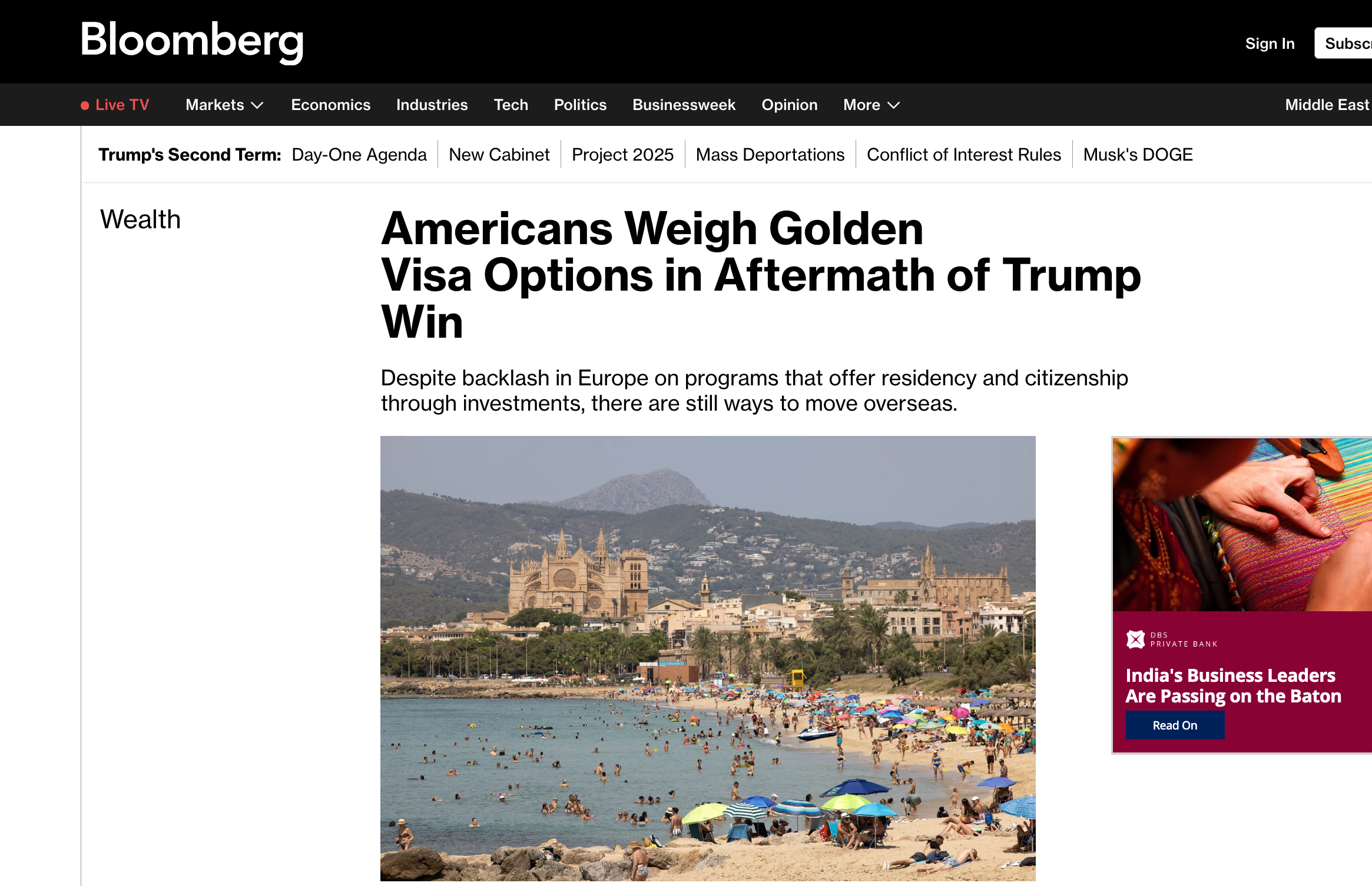 Americans Weigh Golden Visa Options in Aftermath of Trump Win