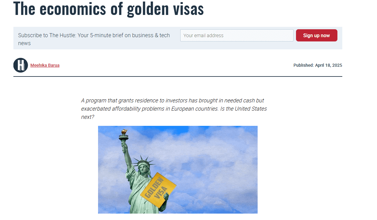 The Economics of Golden Visas